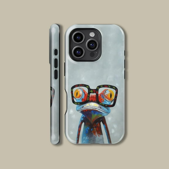 Oil Painting Frog Case for iPhone Samsung Trendy Cottagecore