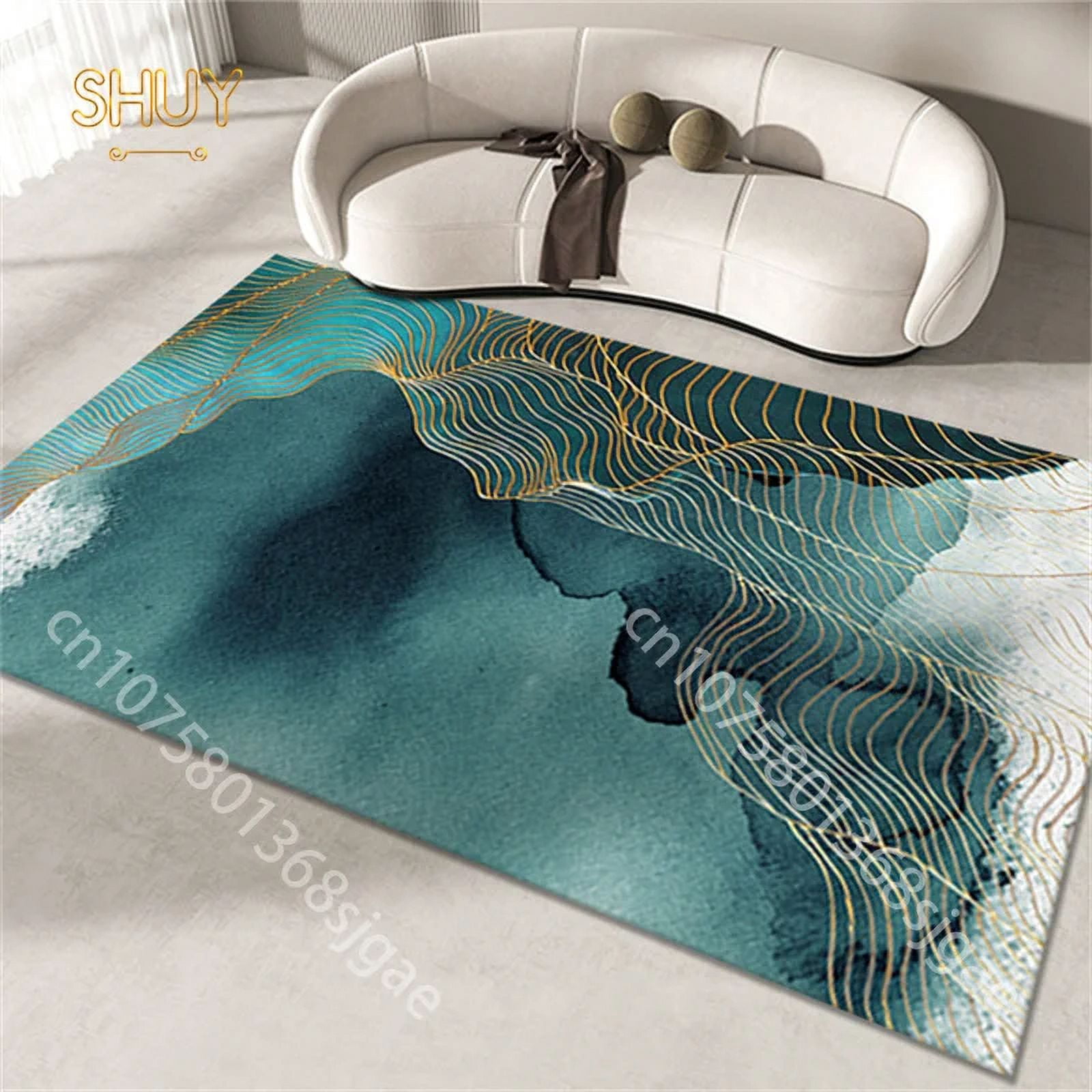 Oil Rug Oil Painting Print Rug Pink Bedroom Bedside 180*280cm Large Area Rugs ...
