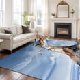 thumbnail image 1 of Oil Painting Theme Large Area Rugs 8x10 ft Watercolor Ocean Lighthouse Washable Rug Non Slip Indoor Carpet Absorbent Floor Mat for Living Room Bedroom Dining Room, 1 of 9