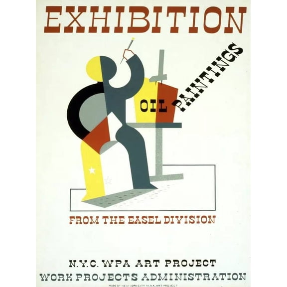 Oil Painting WAP Projects Decor Poster. Fine Graphic Art. Interior Design. 11 x 17 Inch Poster