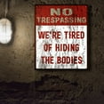 Oil Painting Wall Art 2024 No Trespassing Vintage Public Warning Sign
