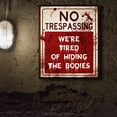 Oil Painting Wall Art 2024 No Trespassing Vintage Public Warning Sign