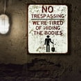Oil Painting Wall Art 2024 No Trespassing Vintage Public Warning Sign