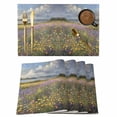 thumbnail image 1 of Oil Painting Wildflower Placemats Set of 1, Country Grassland Flower Plant Non-Slip Place Mats Washable Table Mats for Kitchen Dining Table Decorations Indoor/Outdoor, 1 of 9