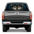 thumbnail image 1 of Oil Painting Wolf Hipster Rear Window Decals for Trucks- Pickup Car Window Stickers Decal- Truck Back Window Tint Decal Graphic Perforated Vinyl Truck Stickers 66" X 22", 1 of 2