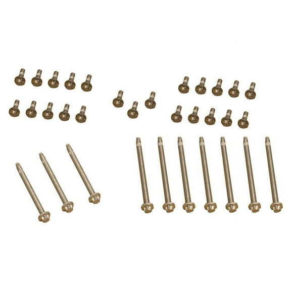Oil Pan Bolt Set - Compatible with 2010 - 2017 BMW 535i GT 2011 2012 2013 2014 2015 2016