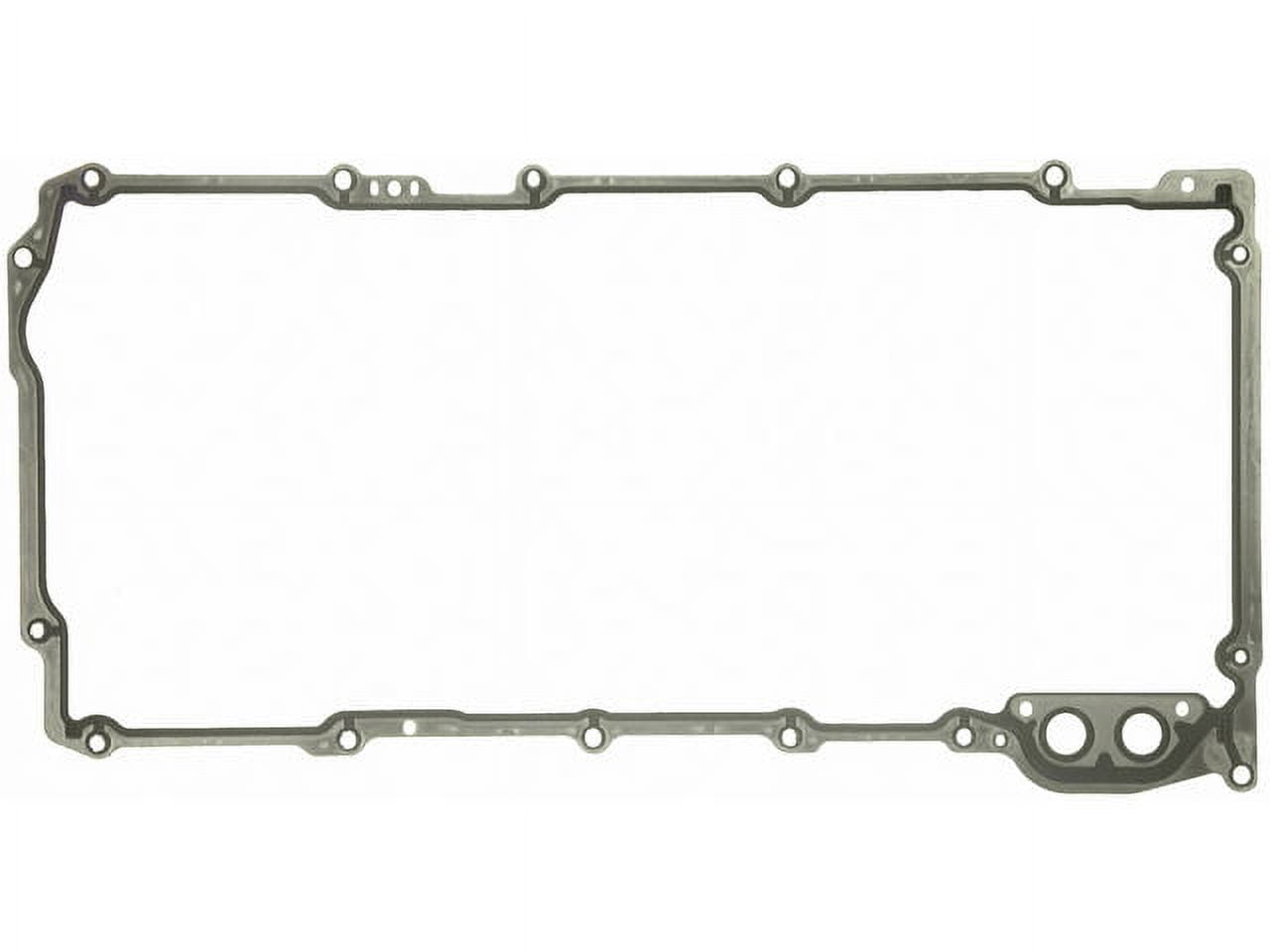 Oil Pan Gasket Set - Compatible with 2001 - 2019 GMC Sierra 2500 HD 6.0L V8 2002 2003 2004 2005 2006 2007 2008 2009 2010 2011 2012 2013 2014 2015 2016 2017 2018