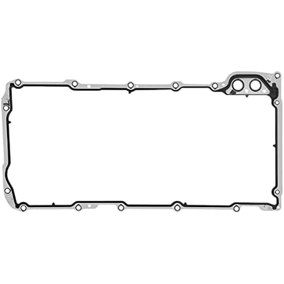 Oil Pan Gasket Set - Compatible with 4.8L 5.3L 6.0L 6.2L Chevy Silverado, Suburban, Tahoe, Trailblazer, GMC Sierra, Yukon, Cadillac Escalade - Replace 12612350 OS30693R