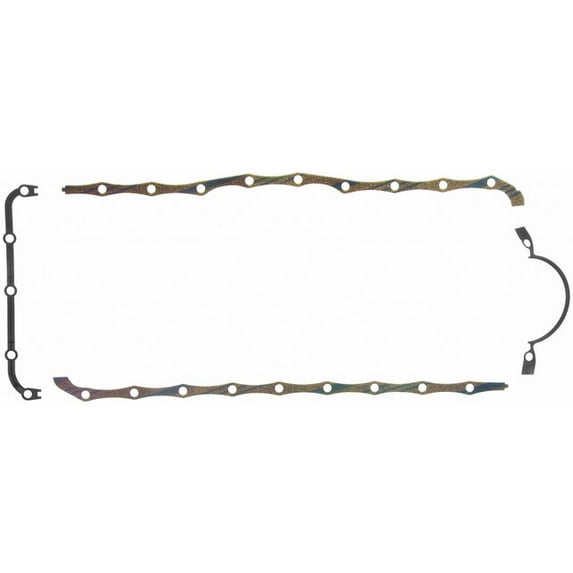 Oil Pan Gasket Set - Compatible with 1966 - 1967, 1980 - 1987 Ford Bronco 1981 1982 1983 1984 1985 1986