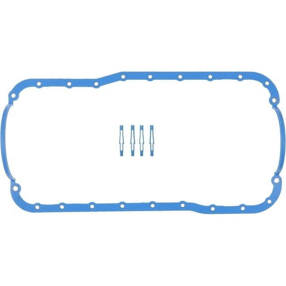 Oil Pan Gasket Set - Compatible with 1977 - 1987 Ford F-250 1978 1979 1980 1981 1982 1983 1984 1985 1986