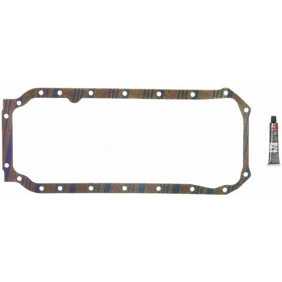 Oil Pan Gasket Set - Compatible with 1985 - 1995 Cadillac DeVille 1986 1987 1988 1989 1990 1991 1992 1993 1994