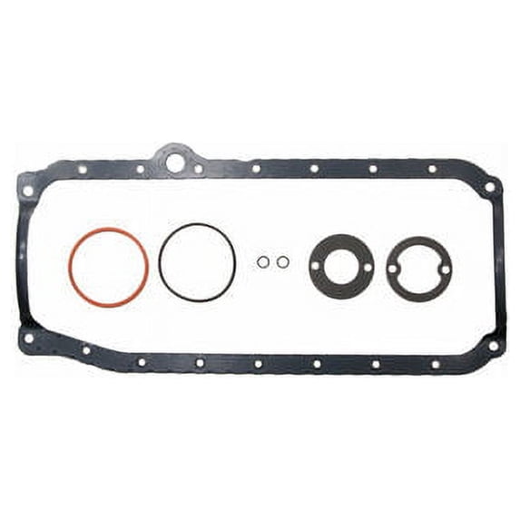Oil Pan Gasket Set - Compatible with 1987 - 1988 Chevy V10 Suburban 5.7L V8