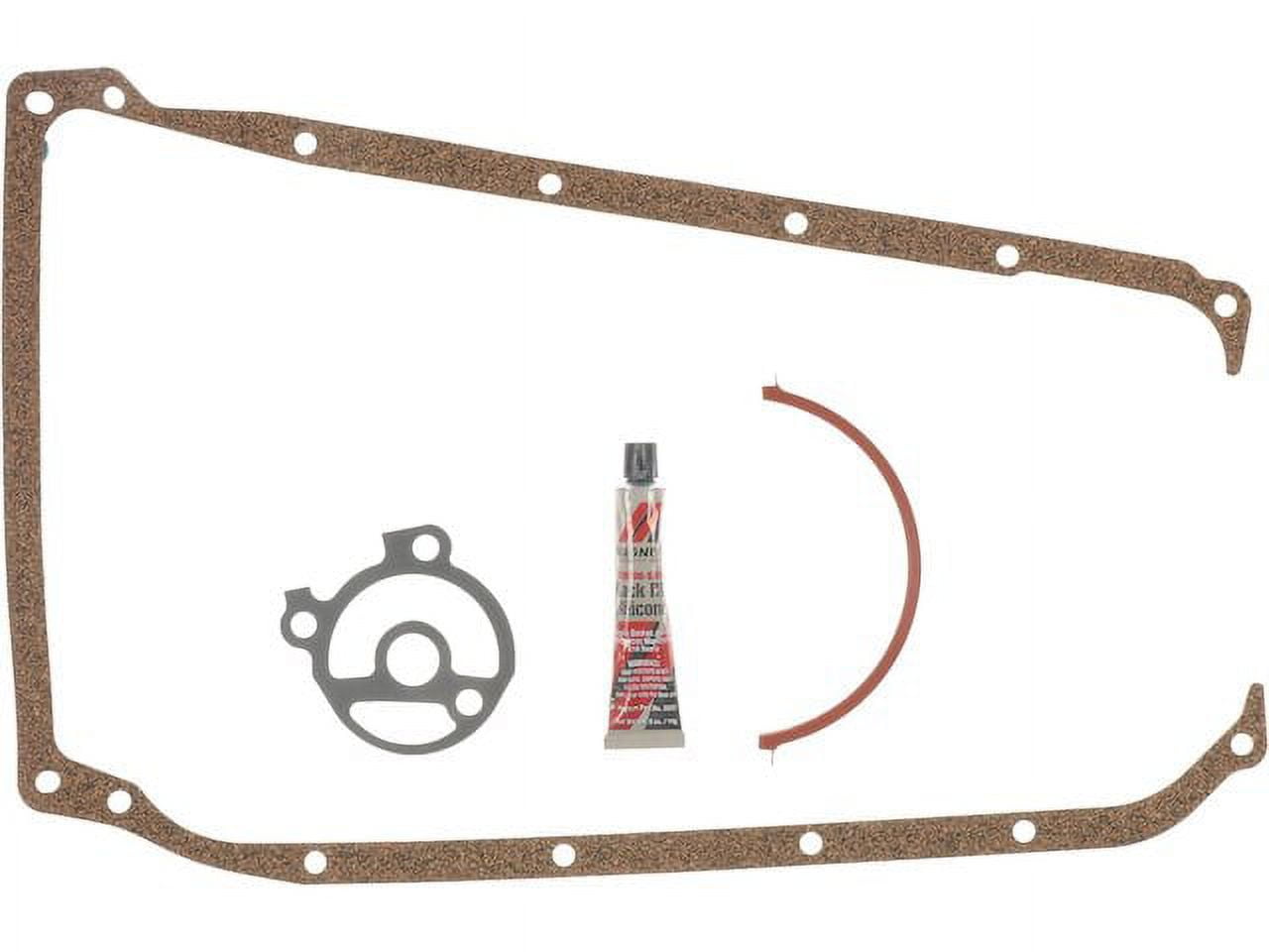 Oil Pan Gasket Set - Compatible with 1987 - 2002 Chevy Cavalier 1988 1989 1990 1991 1992 1993 1994 1995 1996 1997 1998 1999 2000 2001