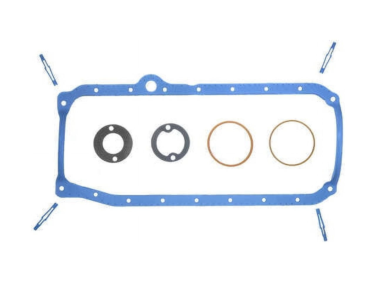Oil Pan Gasket Set - Compatible with 1988 - 1999 Chevy C1500 1989 1990 1991 1992 1993 1994 1995 1996 1997 1998