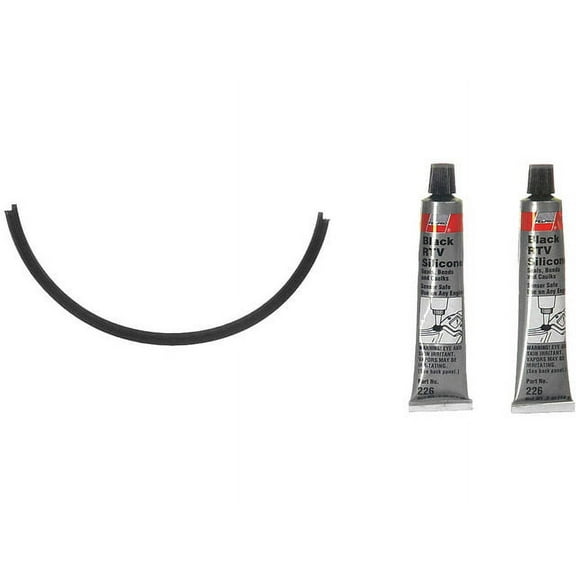 Oil Pan Gasket Set - Compatible with 1994 - 2000 Ford Mustang 3.8L V6 1995 1996 1997 1998 1999