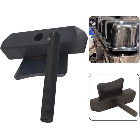 Oil Pan Separator Tool For Engine Transmission Gasket Seal Removal, Wide Tapered For EDGE Metal Pry Bar For Benz For BMW, No Damage RTV, Black