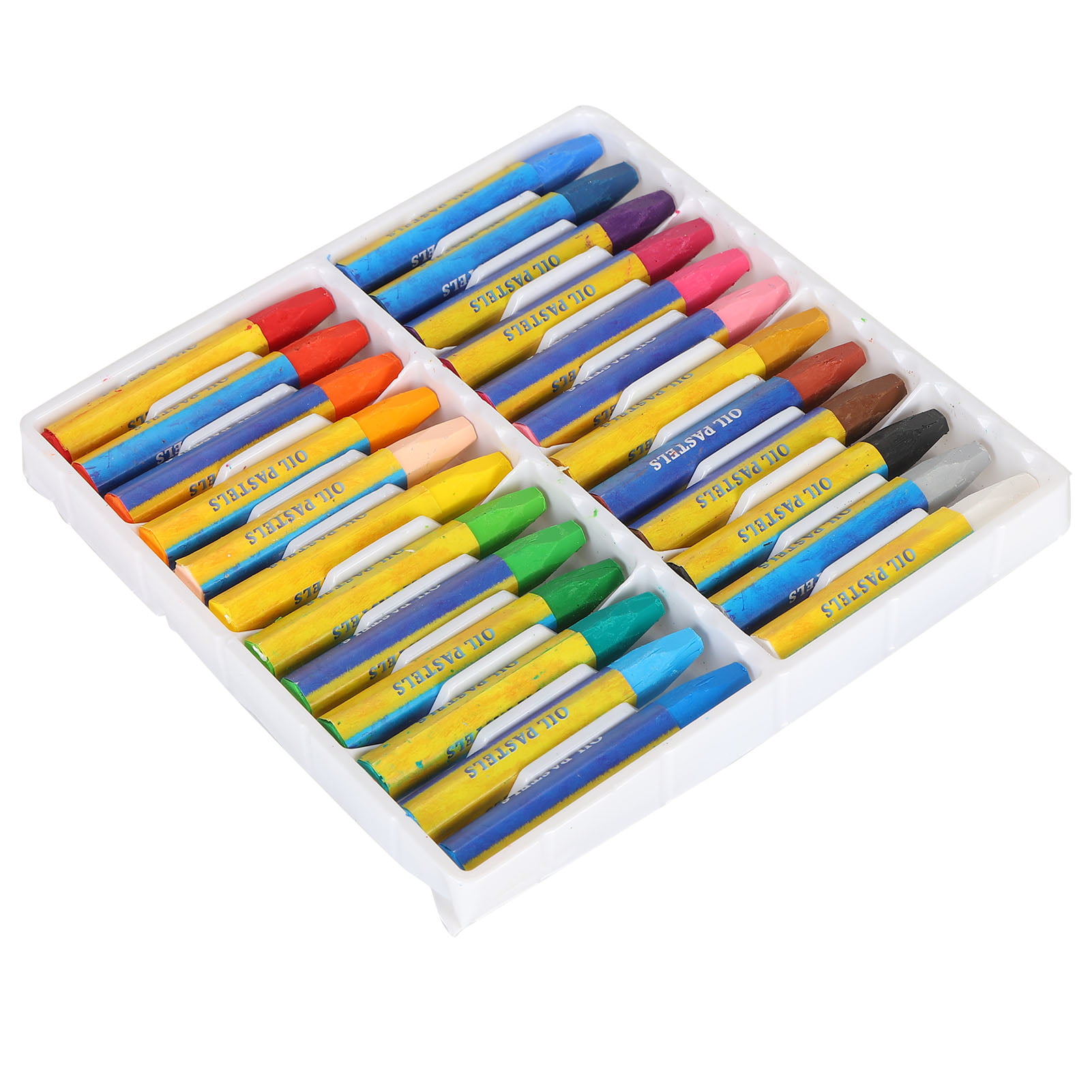 Oil Pastels 12/24/36 Assorted Colors, Pastels Caryon for Kids Can Be Washed Off by Water Drawing Pen Art Set Kit Round Shape Oil Pastel Crayon Stick