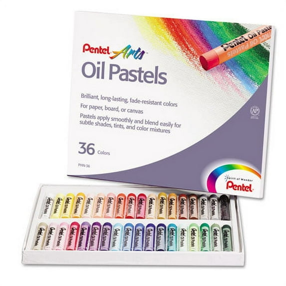 Oil Pastel Set With Carrying Case, 36 Assorted Colors, 0.38 Dia X 2.38", 36/pack | Bundle of 2 Sets