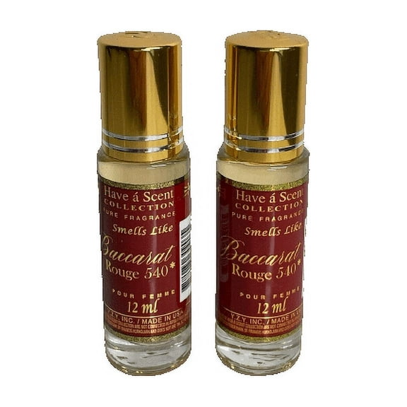 Oil Perfume smells like Baccarat Rouge Parfum 12ml (Pack of 2)