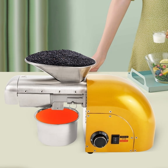 Oil Press Machine, 1800W Home Oil Extractor  Cold & Hot Press, 5-8 kg/h  Pure Copper Brushless Motor  for Peanut, Sesame, Walnut, Flaxseed  110V
