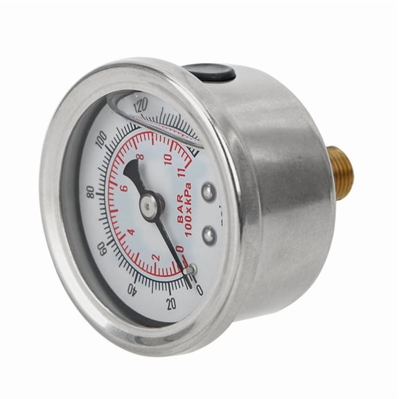 Oil Pressure Gauge Liquid Tester Monitoring System Liquid 0-160 Psi 1/8 NPT  Pressure Gauge Meter