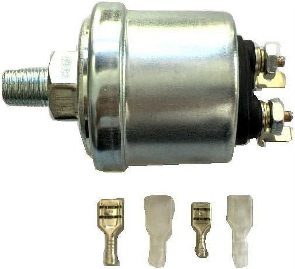 Oil Pressure Sender, 080 psi, 10180 ohms, w/16 psi Low Alarm Switch