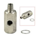 thumbnail image 1 of Oil Pressure Sensor Tee 1/8''Npt To Adapter Fitting Turbo Supply Feed Line Gauge, 1 of 8