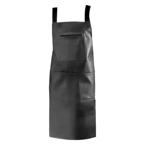 Oil Proof Leather Vest Apron,Heavy Duty Blacksmith Apron,Adjustable Straps and Tool Pocket,Work Apron for BBQ,Cooking,Blacksmith,Shop,Welding, Woodworking,Bartender,24.8x32.67 inch(Grey)