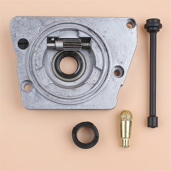 Oil Pump Worm Gear Hose Filter Kit For Husqvarna 66 266 268 272 XP 61 Chainsaw