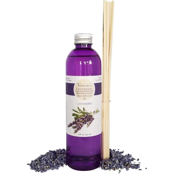 Oil Reed Diffuser Refill — Made in The Natural Aromatherapy Oil for Reed Diffusers - Home SPA by — Up to 1 Year Supply, 8oz