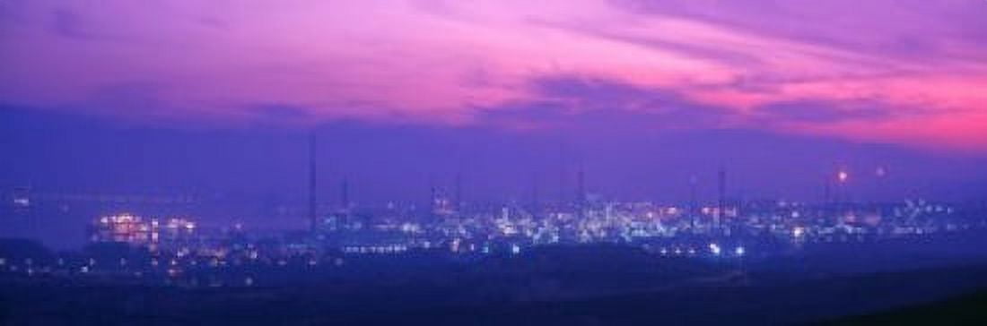 Oil Refinery Andalucia Spain Canvas Art - Panoramic Images (18 x 6)