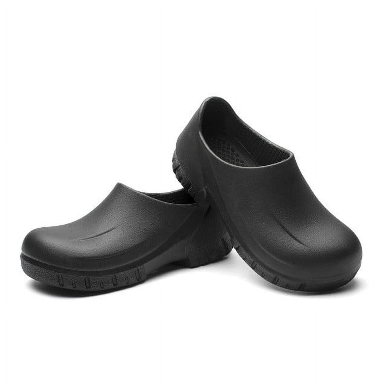 Solid black non slip shoes new arrivals