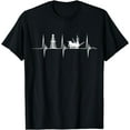 thumbnail image 1 of Oil Rig Heartbeat EKG Pulse Oilfield Worker American Gas T-Shirt, 1 of 3