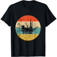 thumbnail image 1 of Oil Rig Retro Vintage Oilfield Worker Oildrilling Rig Man T-Shirt, 1 of 4