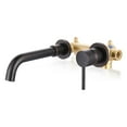 thumbnail image 1 of Wowow Wall Mount Bathroom Faucet for Bathroom Sink Rough in Valve Included, 1 of 8