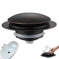 thumbnail image 1 of Oil Rubbed Bronze Bathtub Stopper Bath, Universal Pop up Tub Drain Stopper Replacement Tip Toe, Lift and Turn, EZ Bath Tub Plug, 1 of 8