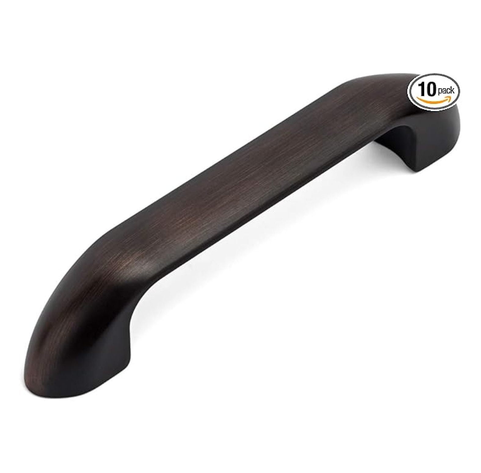 Oil Rubbed Bronze Cabinet Pulls - 10 Pack 3-1/2 Inch Handles - Kitchen Cabinet Hardware ORB - Bathroom Drawer Pulls 89mm Hole Centers - Furniture Hardware