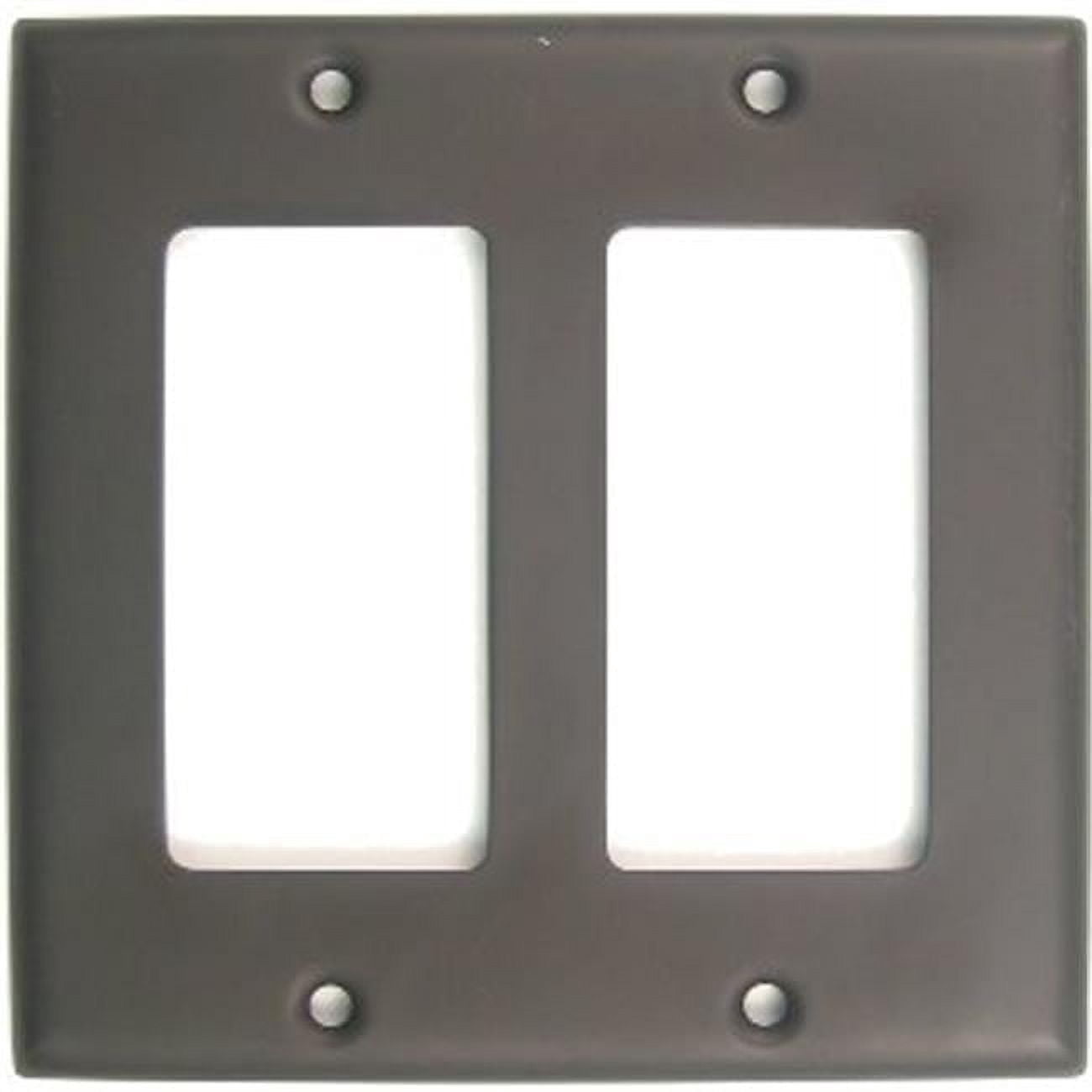 Oil Rubbed Bronze Double Rocker Switch Plate - Walmart Business Supplies