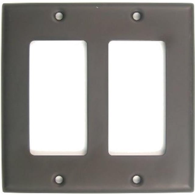 Oil Rubbed Bronze Double Rocker Switch Plate - Walmart Business Supplies