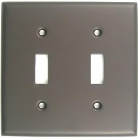 Oil Rubbed Bronze Double Switch Plate