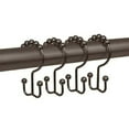 thumbnail image 1 of Oil Rubbed Bronze Finish Metal Double Slide Roller Glide Shower Curtain Hooks by Dependable Industries and Ships from USA if Purchased from Dependable, 1 of 5
