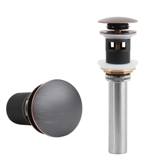 Oil Rubbed Bronze Finish Umbrella Drain With Overflow NS-UDORB-OF