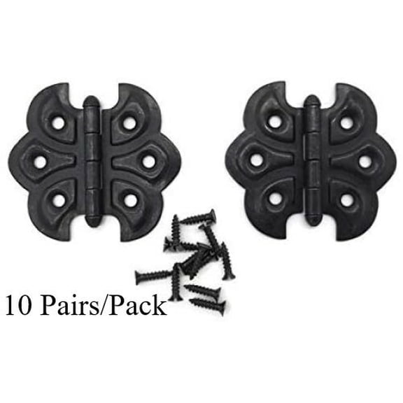 Oil Rubbed Bronze Plated Butterfly Hinge (10 Pairs/Pack) Cabinet, Cupboard Door