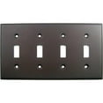 thumbnail image 1 of Oil Rubbed Bronze Quad Switch Plate, 1 of 1