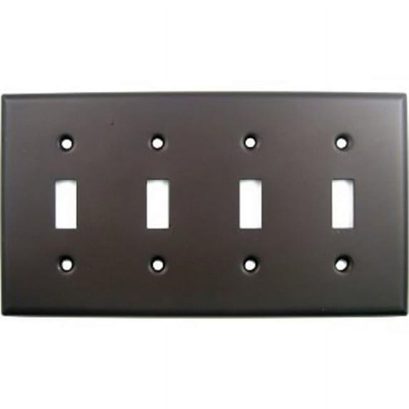 Oil Rubbed Bronze Quad Switch Plate