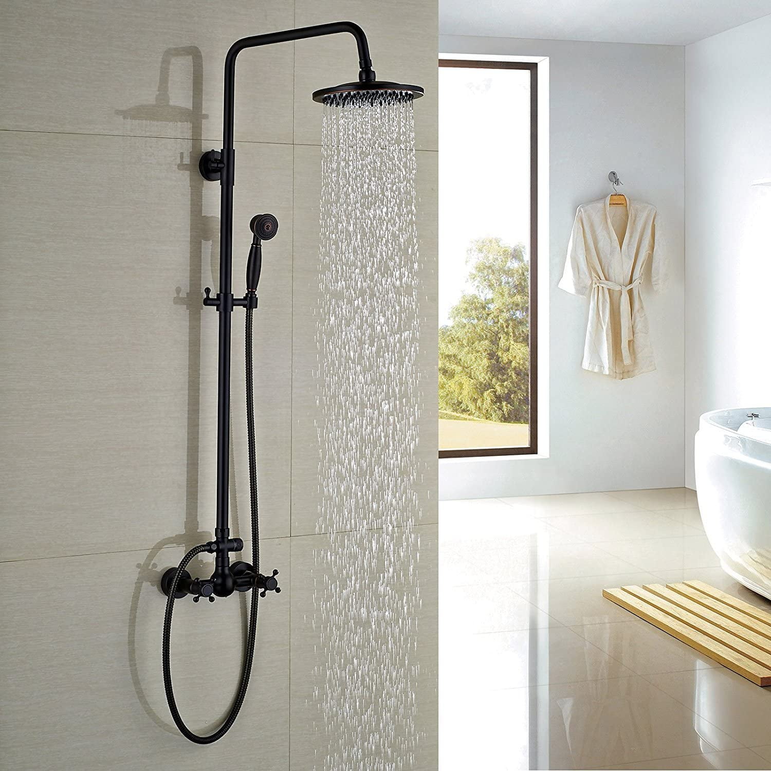 https://i5.walmartimages.com/seo/Oil-Rubbed-Bronze-Rain-Shower-System-Set-2-Knobs-Mixing-8-Inch-Round-Rainfall-Shower-Head-with-Handheld-Spray-Bathroom-Shower-Faucet_b863b253-fcf1-4610-8ef6-49ae5e45a3ed.c1451c0637655cd38664235ae1167eda.jpeg