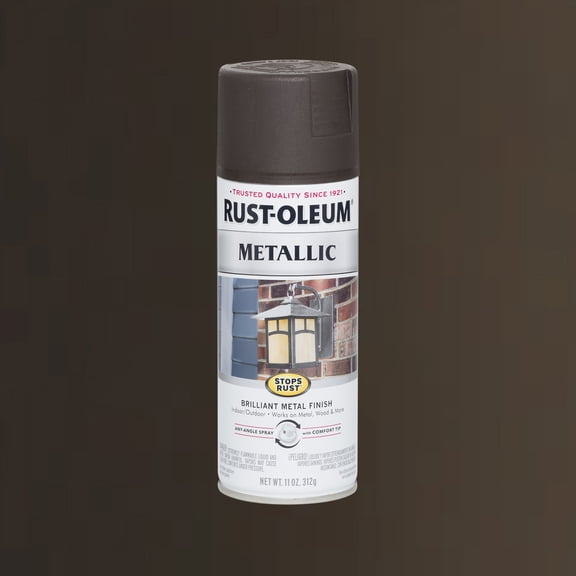 Oil Rubbed Bronze, Rust-Oleum Stops Rust Metallic Spray Paint-248636, 11 oz