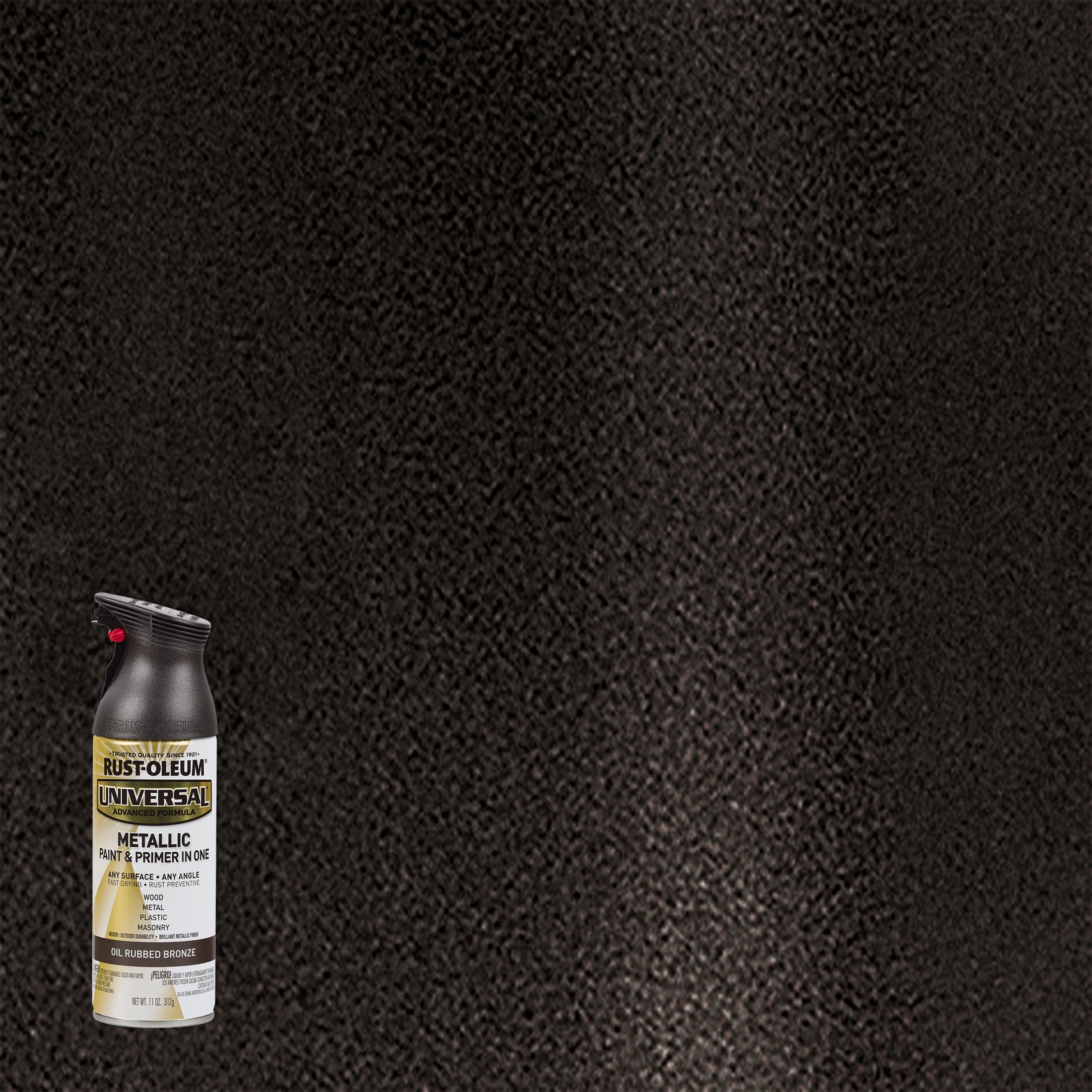 Rust-Oleum 249131-2PK Universal All Surface Metallic Spray Paint, 11 oz,  Oil Rubbed Bronze, 2 Pack