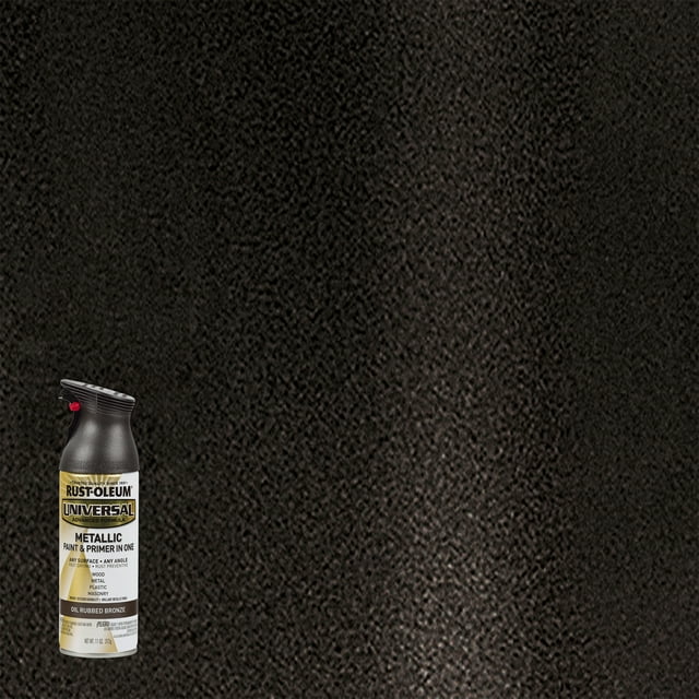 Oil Rubbed Bronze, Rust-Oleum Universal All Surface Interior/Exterior Metallic Spray Paint, 11 oz