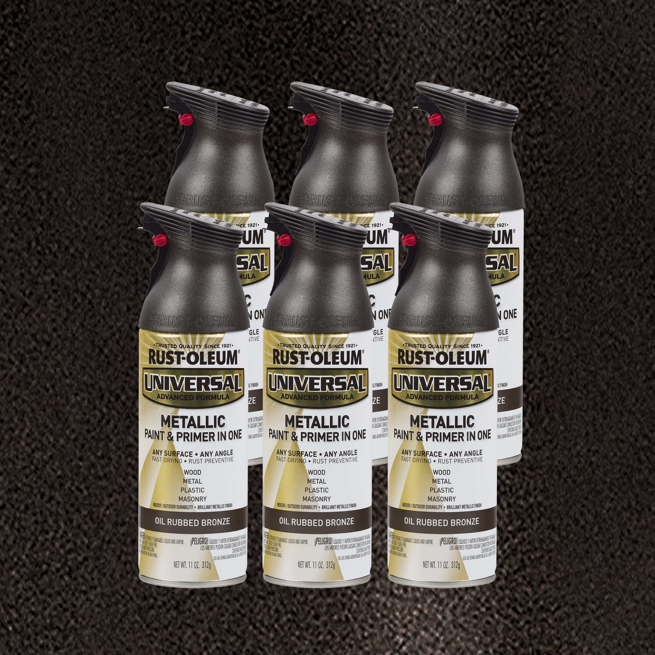 6 Pack, Oil Rubbed Bronze, Rust-Oleum Universal All Surface
